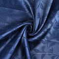 Prix ​​pas cher plaidoir teint bleu 100% polyester satin jacquard rideau tissu pour grosse